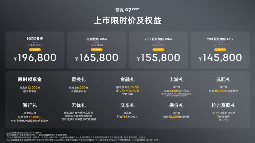 携越级驾趣入局 领克07GT重磅上市限时价14.58万元起