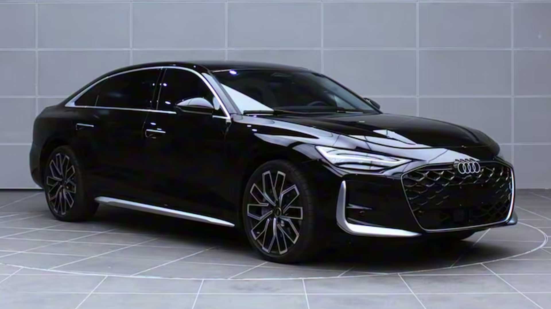 Az új Audi A6L: 5142 mm hosszú, 3066 mm tengelytáv, 200 kW teljesítmény, január 15-én debütál